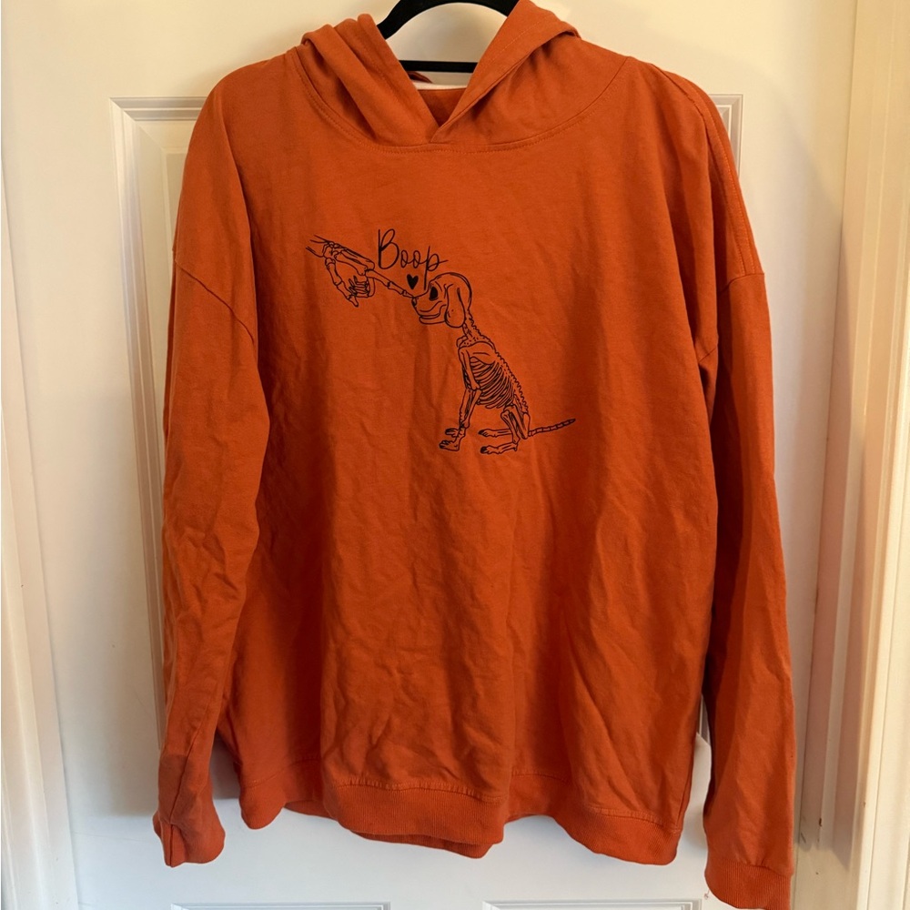 Orange Dog Graphic Hoodie